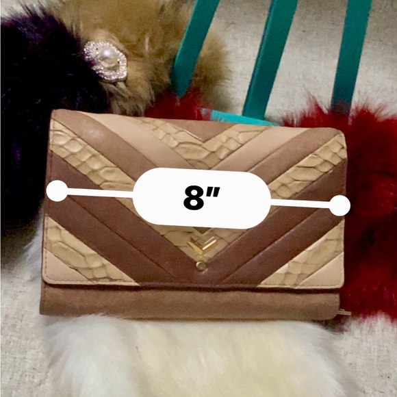 🎀Botkier New York FLAP SATCHEL, made of genuine leather, & snakeskin🎀#BOTKIER - Picture 14 of 17